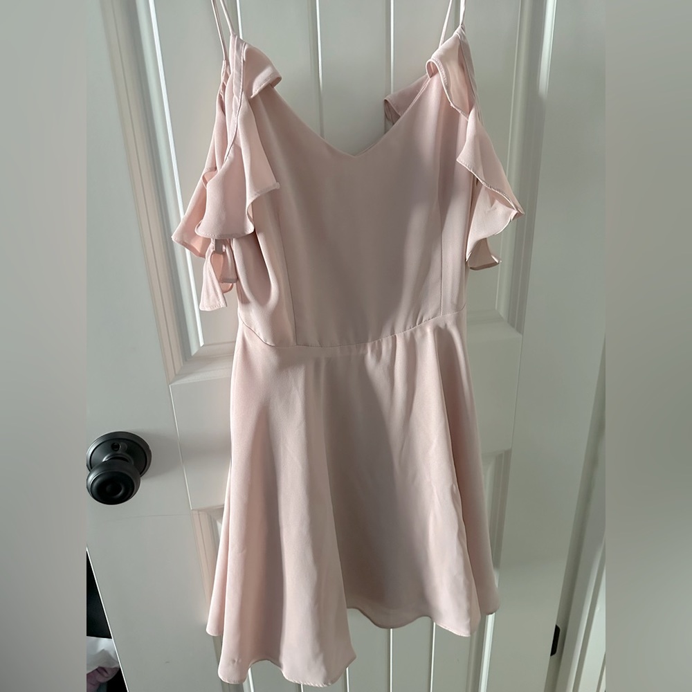 Lucy love off the shoulder mini dress